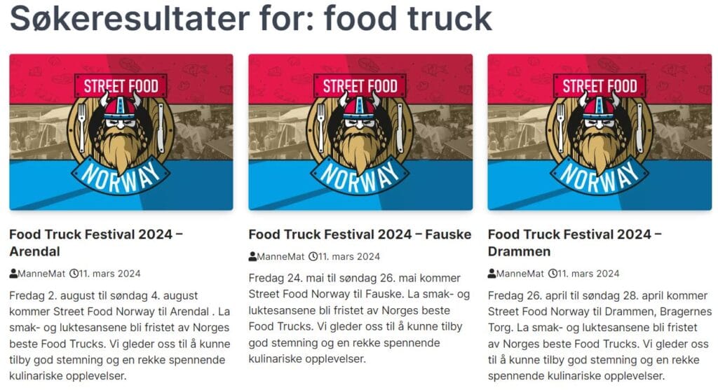 Food trucks over hele Norge 2 Food Trucks kommer til hele Norge